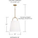 Brody 1 Light 16 inch Aged Brass Pendant Ceiling Light