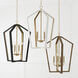 Maren 4 Light 20 inch Flat White and Matte Brass Pendant Ceiling Light