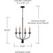 Wilder 4 Light 21.5 inch Matte Black Chandelier Ceiling Light