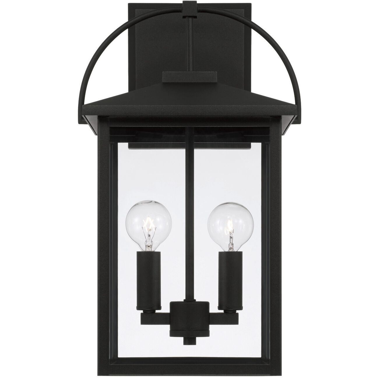 Bryson 2 Light 16.5 inch Black Outdoor Wall Lantern