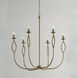 Cohen 6 Light 30.5 inch Mystic Luster Chandelier Ceiling Light