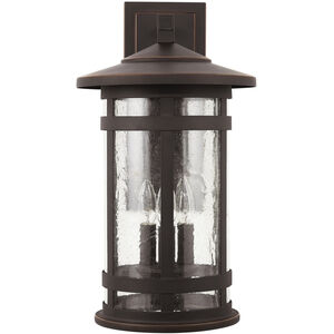 Mission Hills 3 Light 20 inch Oiled Bronze Outdoor Wall Lantern