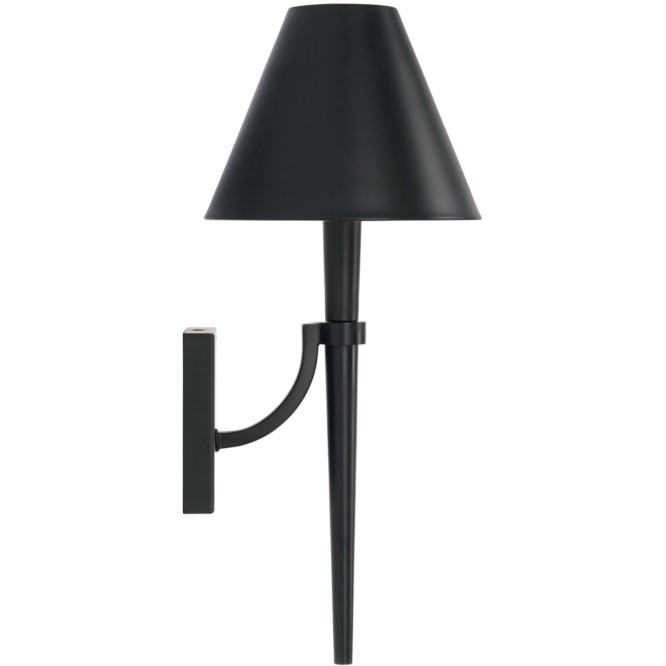 Holden 1 Light 8 inch Matte Black Sconce Wall Light