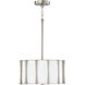 Bodie 3 Light 15 inch Brushed Nickel Semi-Flush Mount Ceiling Light, Convertible Dual Mount