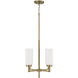 Alyssa 4 Light 16.25 inch Aged Brass Pendant Ceiling Light