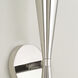 Levi 2 Light 5 inch Polished Nickel Sconce Wall Light