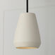 Della 1 Light 10 inch Terracotta Ivory Pendant Ceiling Light