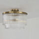 Vaughn 3 Light 16 inch Aged Brass Pendant Ceiling Light