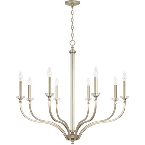 Breigh 8 Light 38 inch Brushed Champagne Chandelier Ceiling Light