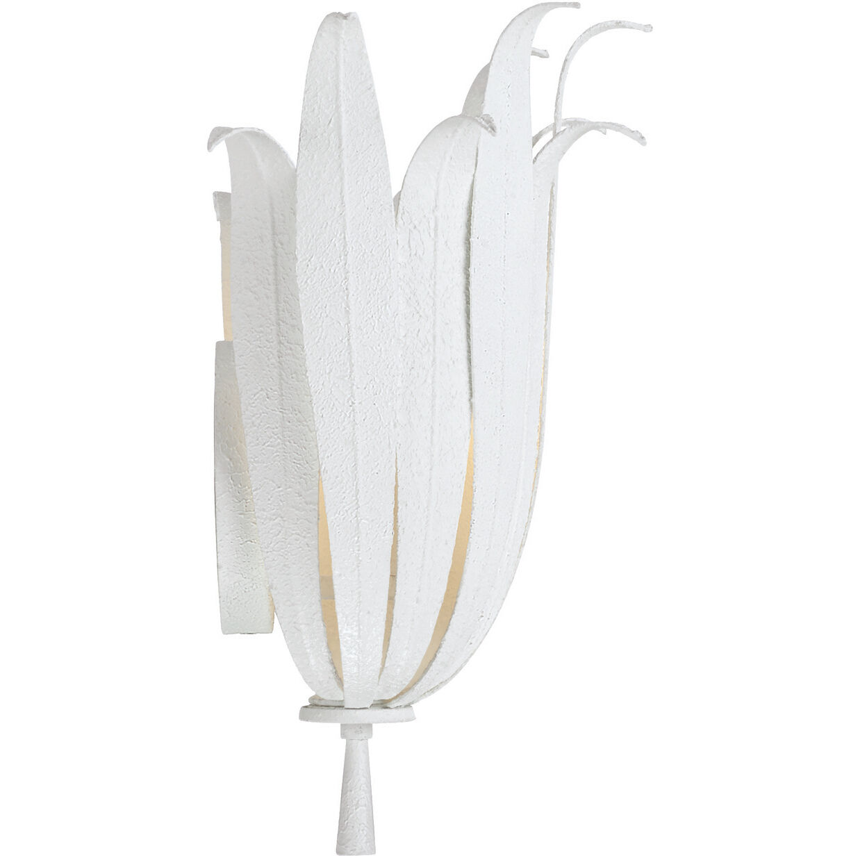 Eden 1 Light 13 inch Textured White Sconce Wall Light