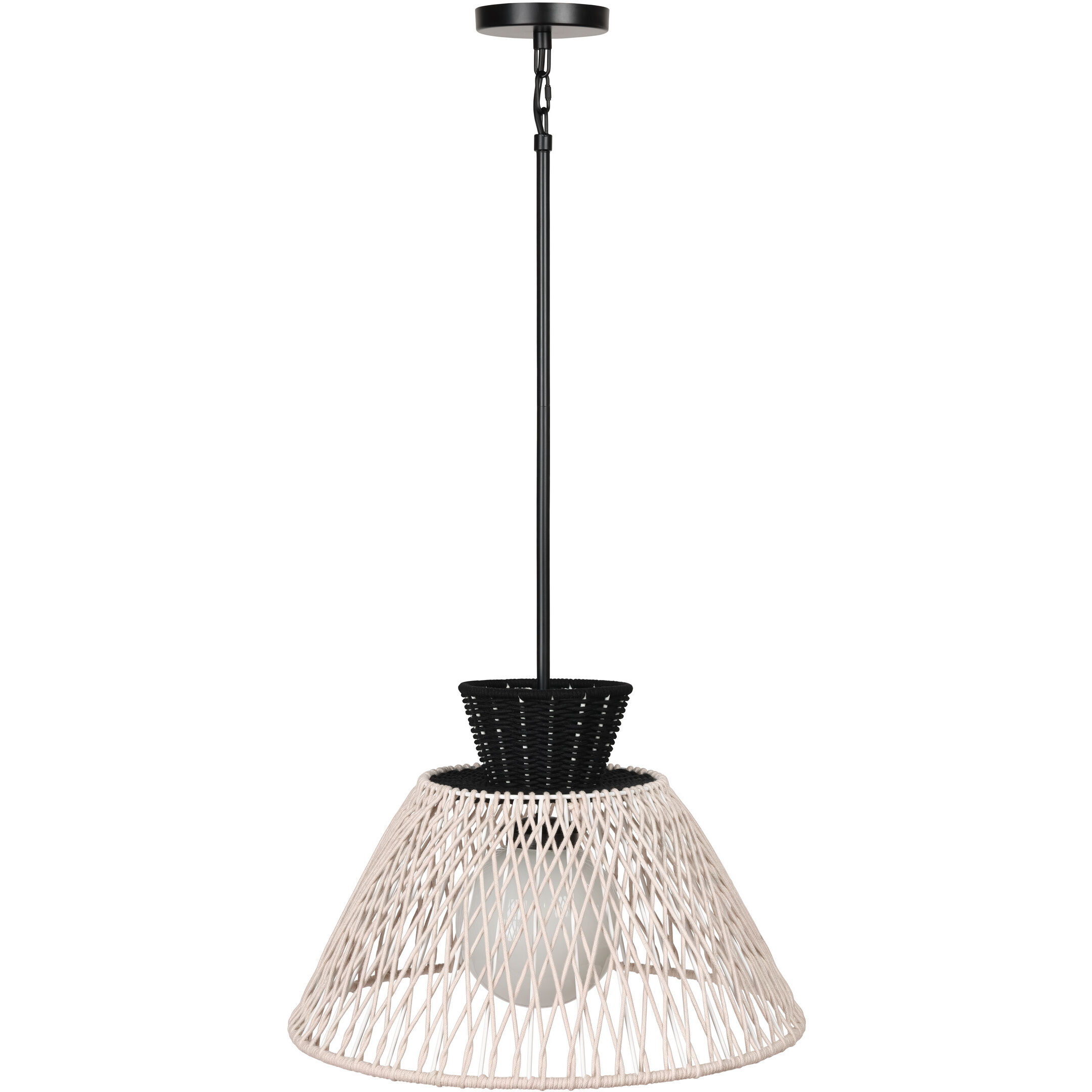 Jelice 1 Light 24 inch Black Outdoor Pendant