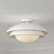 Jensen 1 Light 17.75 inch Matte White Semi-Flush Mount Ceiling Light