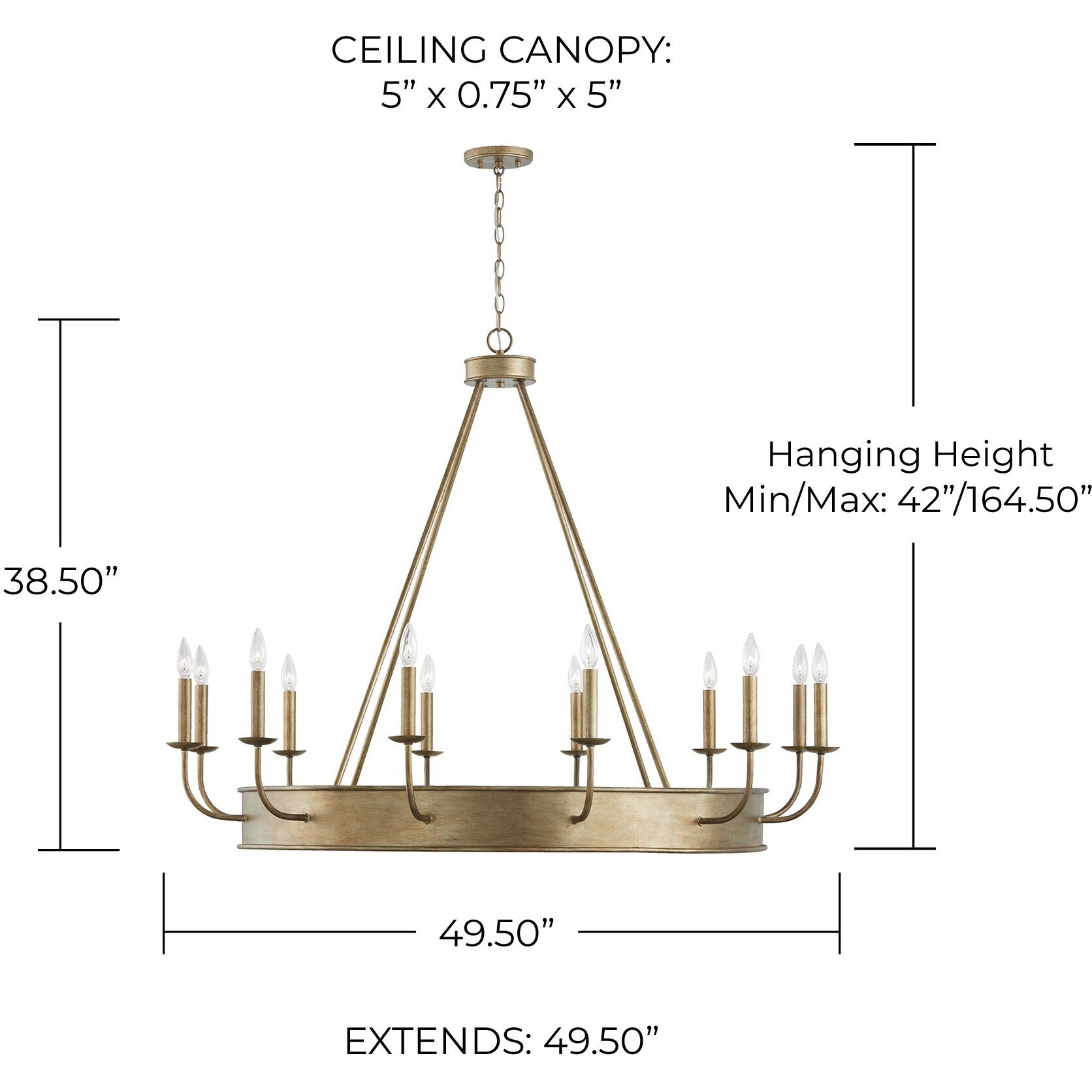 Nole 12 Light 49.5 inch Mystic Luster Chandelier Ceiling Light
