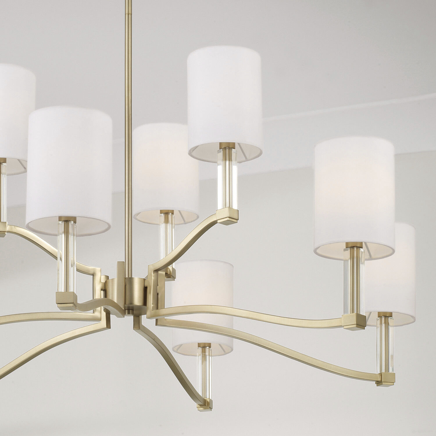 Ingrid 9 Light 40 inch Matte Brass Chandelier Ceiling Light
