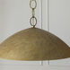 Francesca LED 24 inch Feathered Gold Pendant Ceiling Light