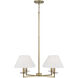 Gilda 4 Light 29.75 inch Aged Brass Chandelier Ceiling Light