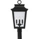 Chandler 4 Light 23.75 inch Black Outdoor Post Lantern