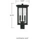 Barrett 3 Light 19 inch Black Outdoor Post Lantern