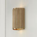 Donovan 2 Light 7.5 inch White Wash and Matte Brass Sconce Wall Light