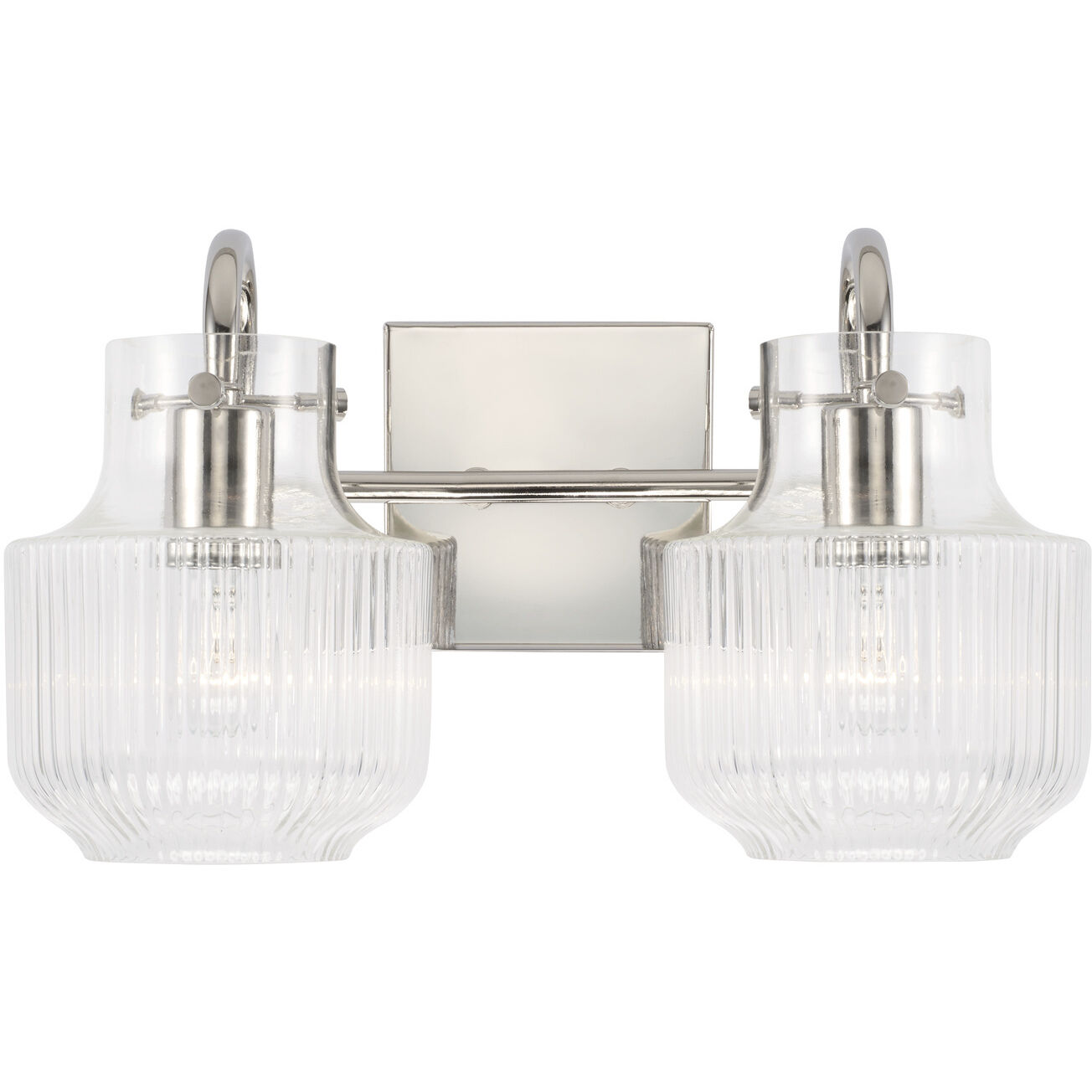 Nyla 2 Light 15 inch Polished Nickel Vanity Light Wall Light