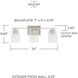 Burke 3 Light 24 inch Brushed Nickel Vanity Light Wall Light