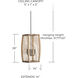 Jacob 4 Light 14 inch Grey Wash and Iron Silk Foyer Ceiling Light