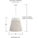Tallulah 4 Light 18 inch Chalk Wash Pendant Ceiling Light
