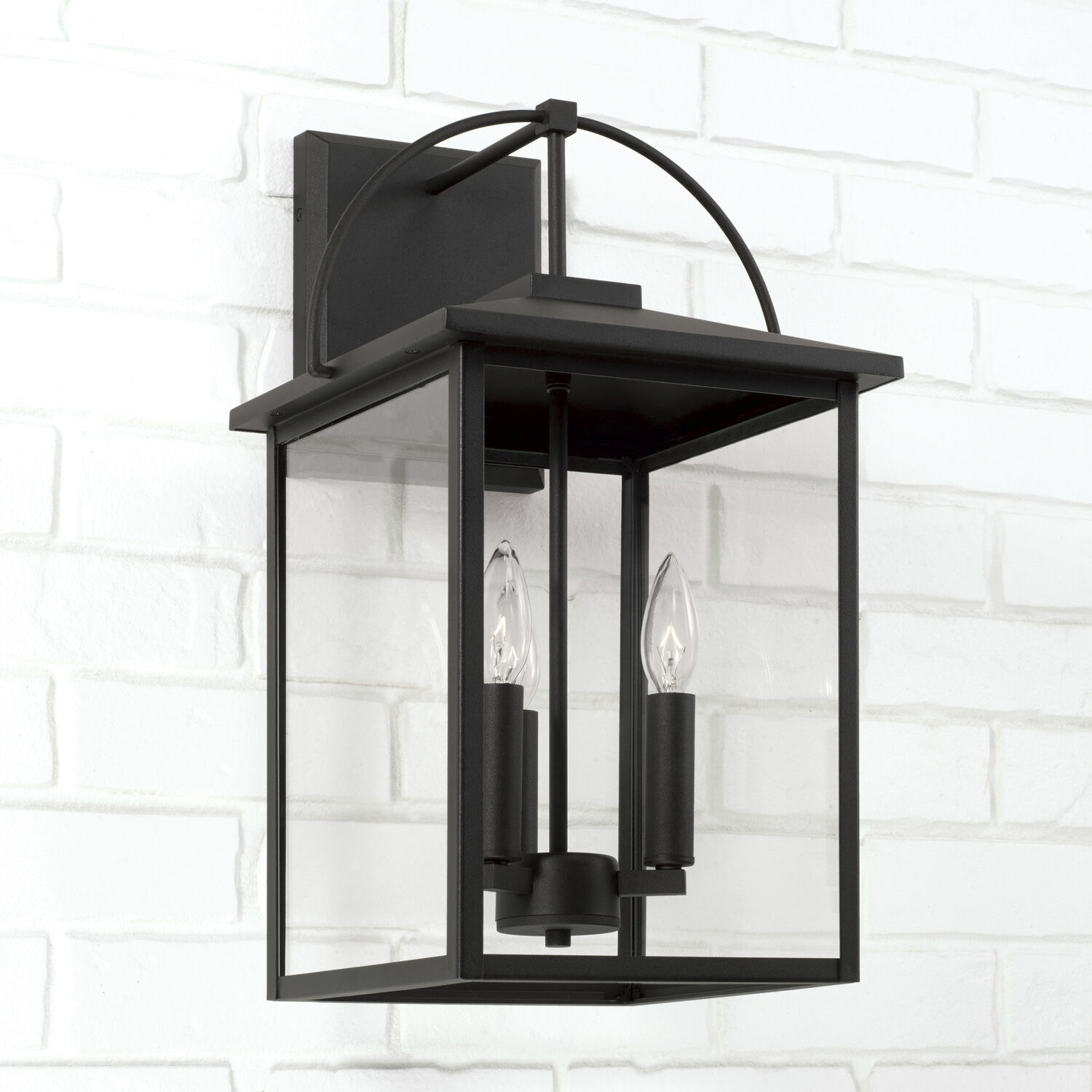 Bryson 3 Light 19.75 inch Black Outdoor Wall Lantern