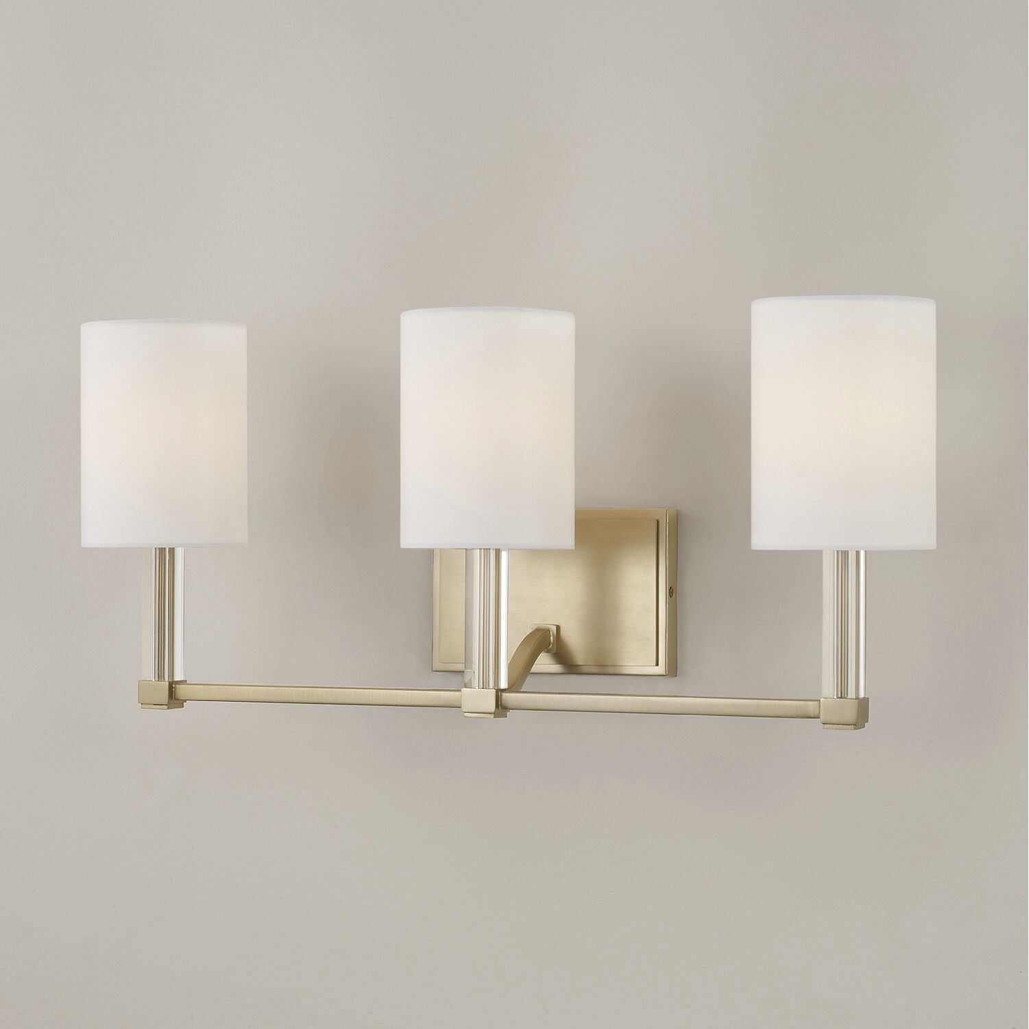 Ingrid 3 Light 24 inch Matte Brass Vanity Light Wall Light
