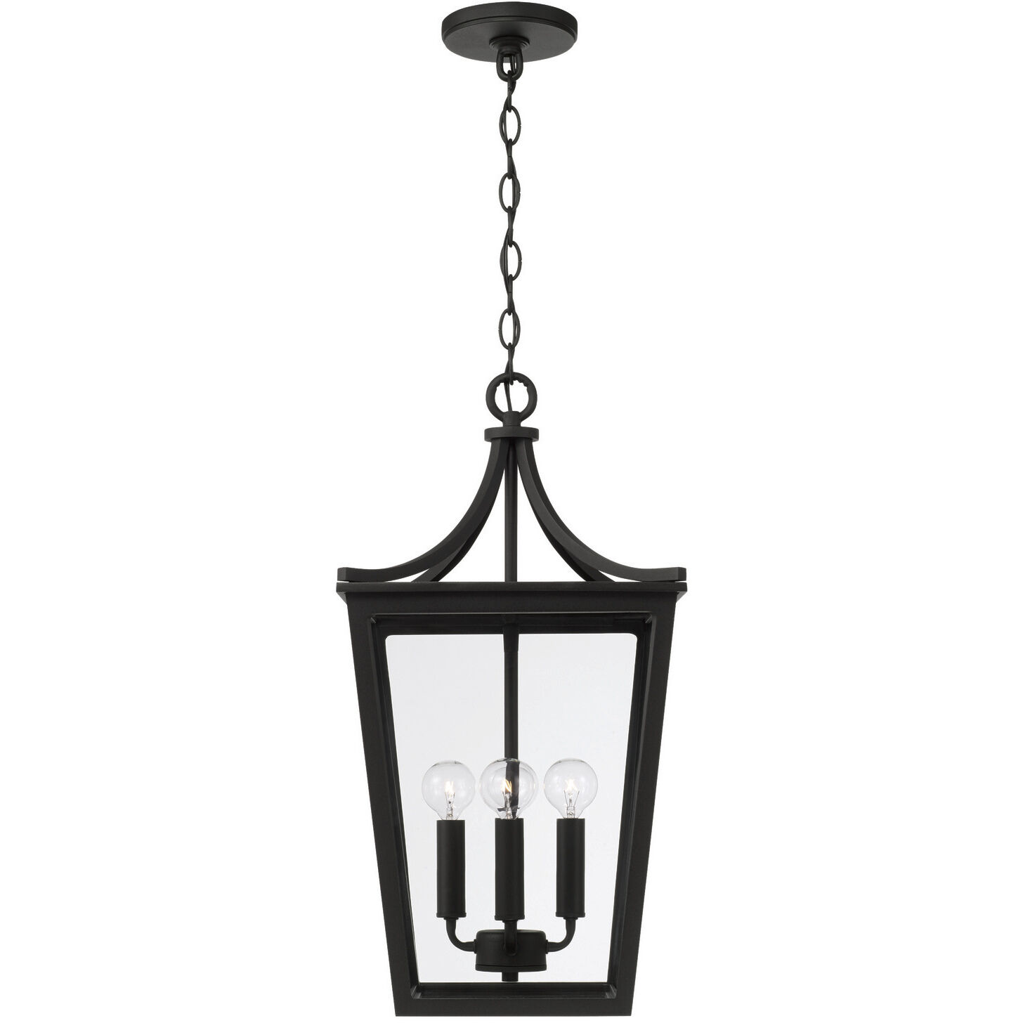 Adair 4 Light 12 inch Black Outdoor Hanging Lantern