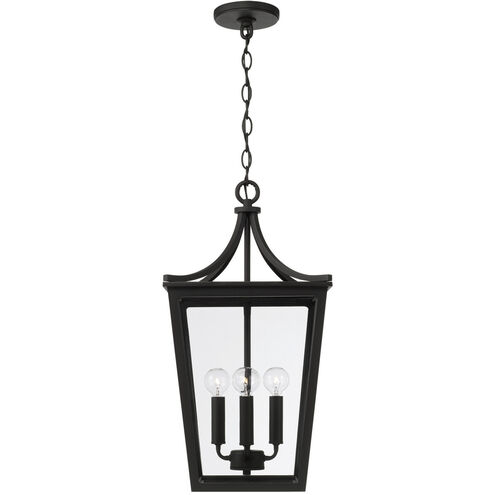 Adair 4 Light 12 inch Black Outdoor Hanging Lantern