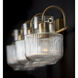 Nyla 3 Light 24 inch Aged Brass Vanity Light Wall Light