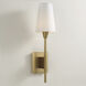 Leland 1 Light 6 inch Aged Brass Sconce Wall Light