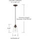 Fallon 1 Light 6 inch Burnished Bronze Pendant Ceiling Light