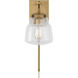 Dillon 1 Light 7 inch Aged Brass Sconce Wall Light