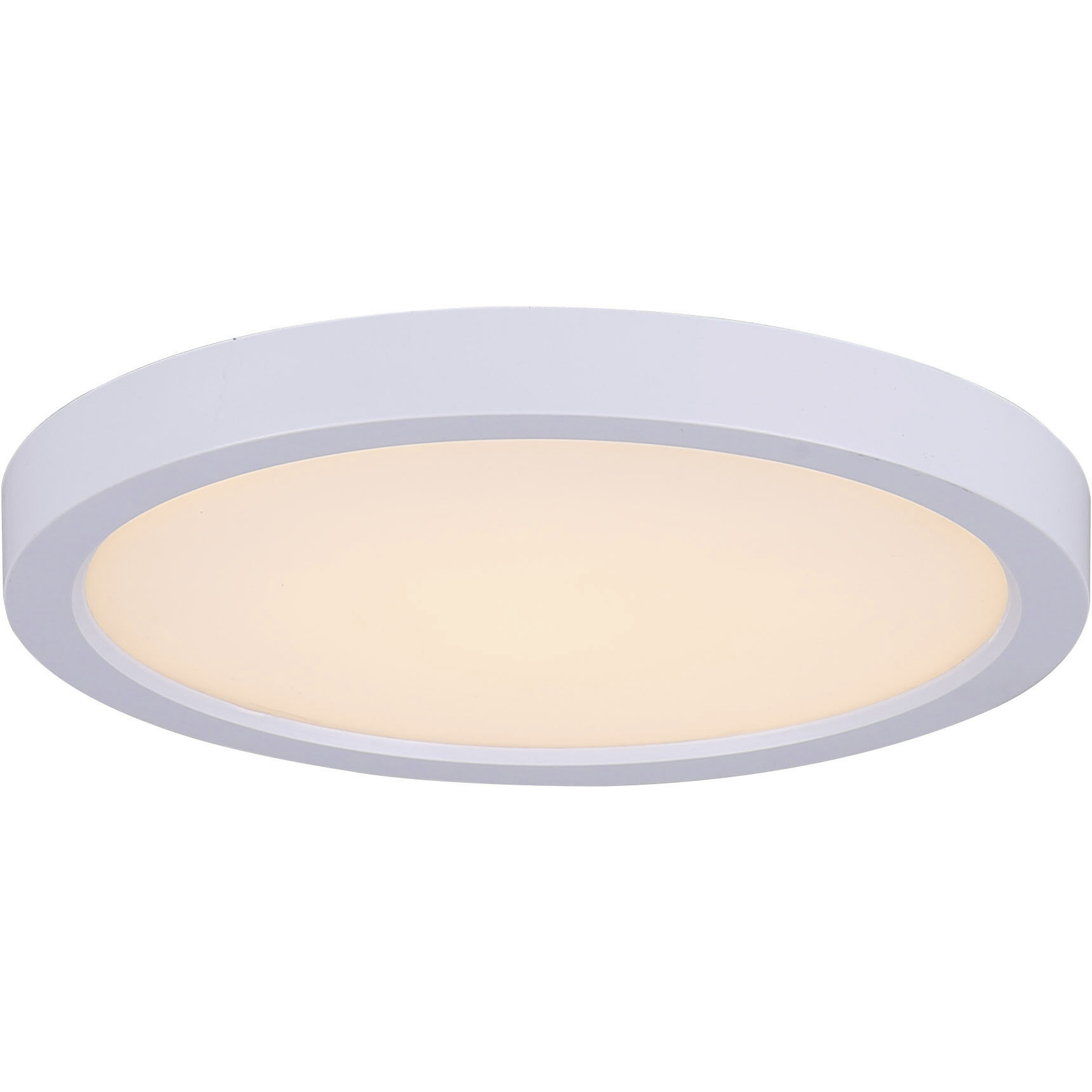 Low Profile LED 6 inch White Disk Light