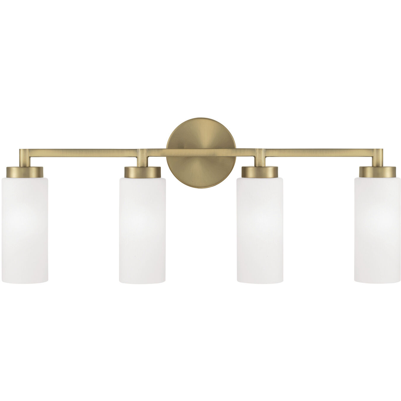 Alyssa 4 Light 27.5 inch Aged Brass Vanity Light Wall Light
