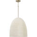 Natalia 1 Light 18 inch Aged Brass Pendant Ceiling Light