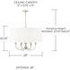 Penelope 6 Light 28 inch Painted Grey Pendant Ceiling Light