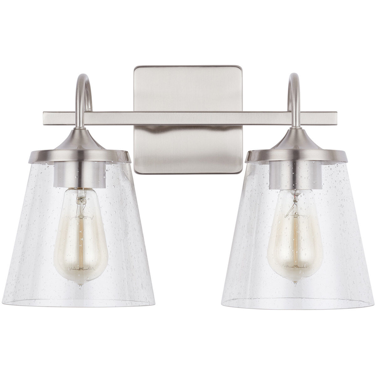 Jayne 2 Light 15.25 inch Brushed Nickel Vanity Light Wall Light