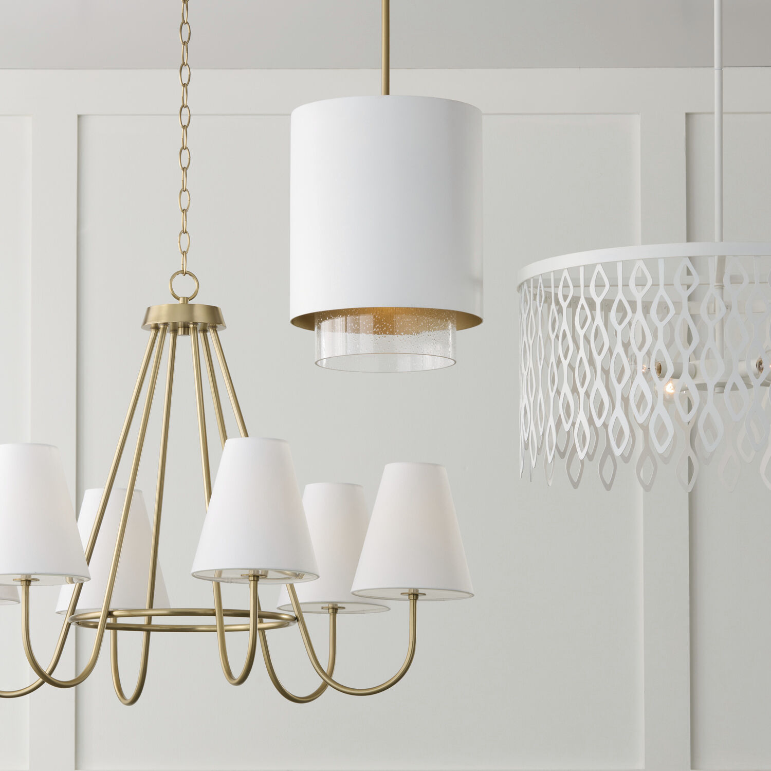 Pheobe 4 Light 24 inch Matte White Pendant Ceiling Light