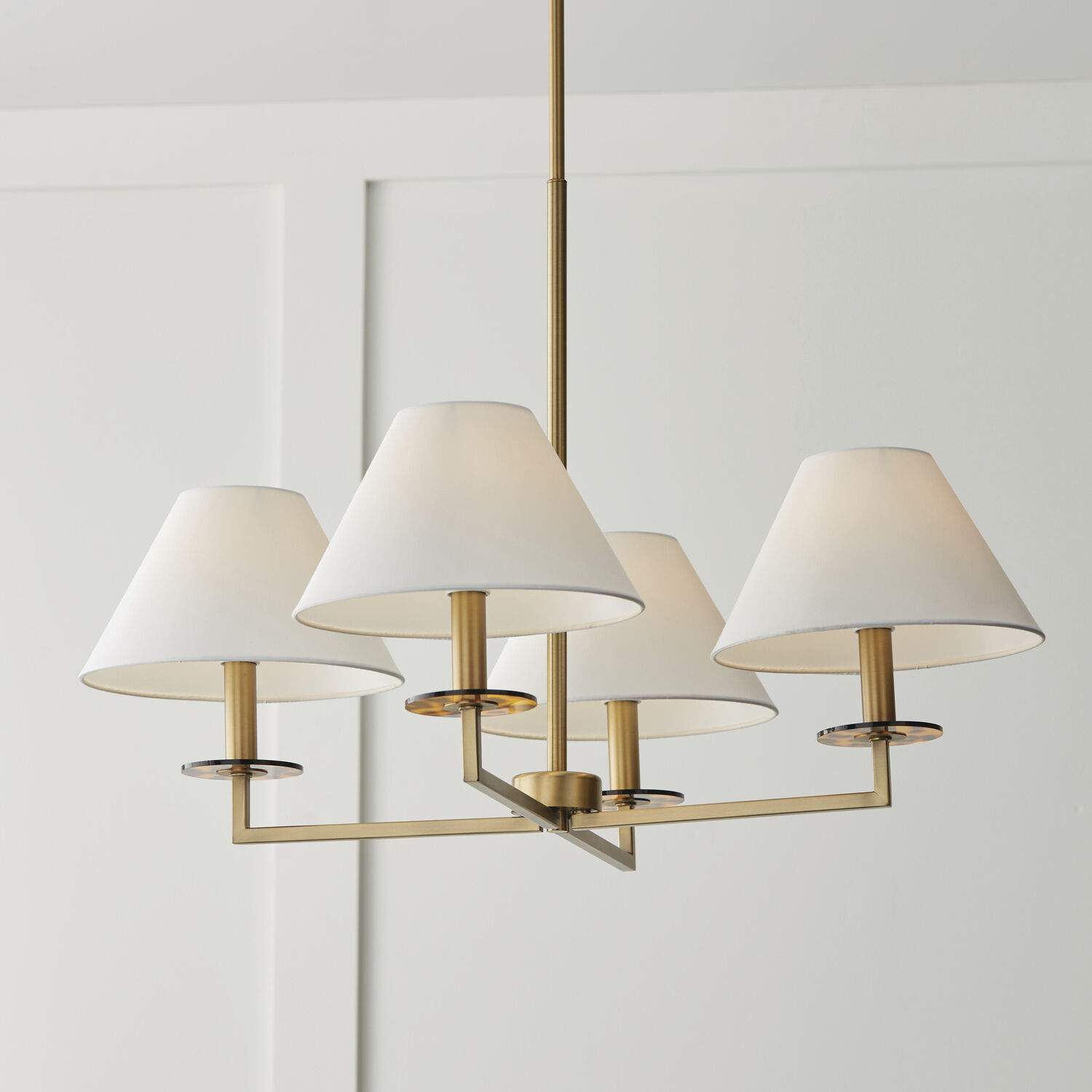Gilda 4 Light 29.75 inch Aged Brass Chandelier Ceiling Light