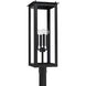 Hunt 4 Light 29 inch Black Outdoor Post Lantern