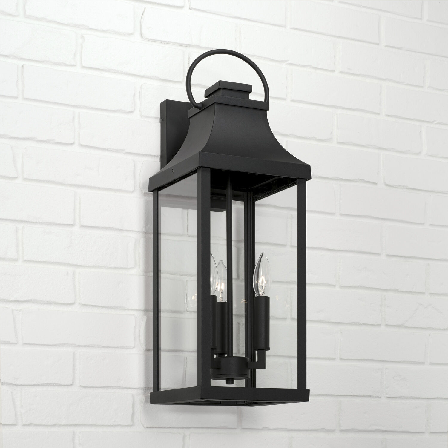 Bradford 3 Light 24 inch Black Outdoor Wall Lantern