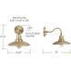 Dewitt 1 Light 10.25 inch Aged Brass Sconce Wall Light