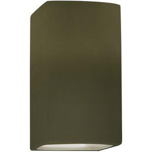 Ambiance LED 5.25 inch Matte Green ADA Wall Sconce Wall Light