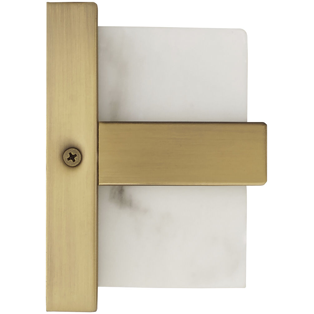 Noah LED 4.75 inch Aged Brass Vanity Light Wall Light