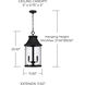 Bridger 4 Light 11.5 inch Black Outdoor Hanging Lantern