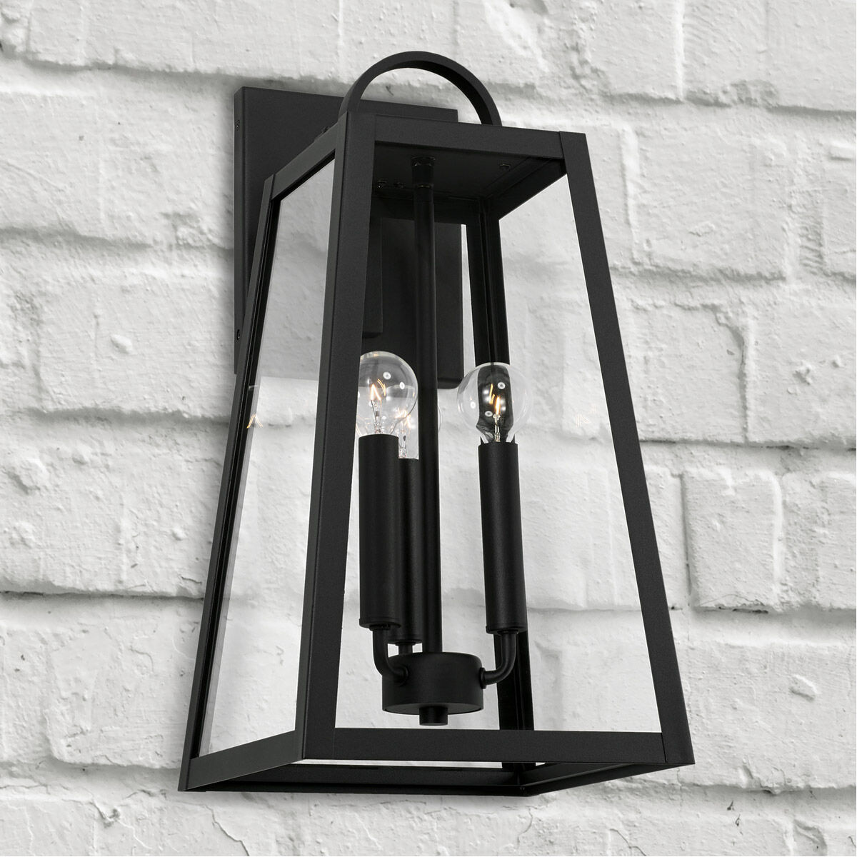 Leighton 3 Light 20 inch Black Outdoor Wall Lantern