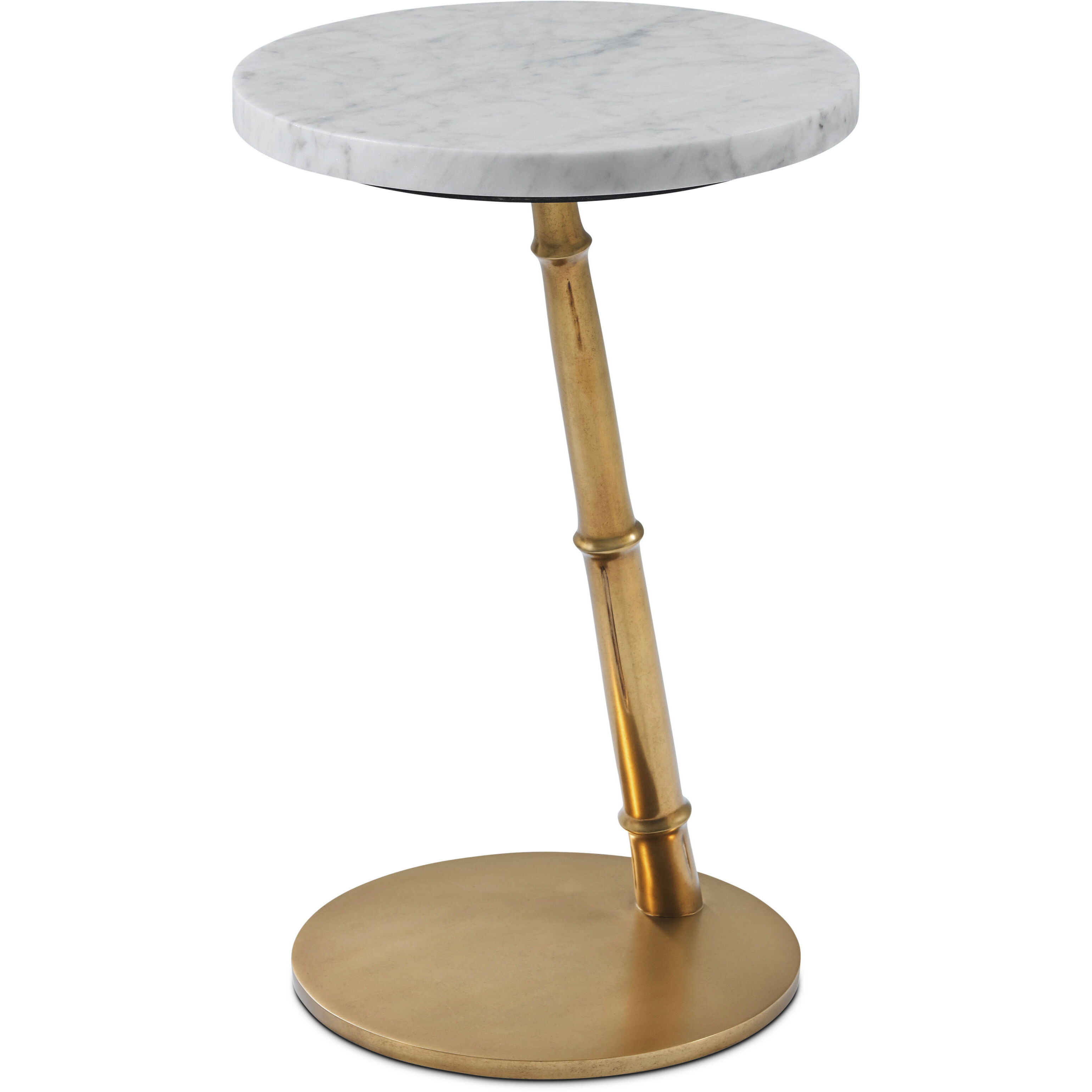 Kesden 21.75 X 14 inch Satin Brass Accent Table